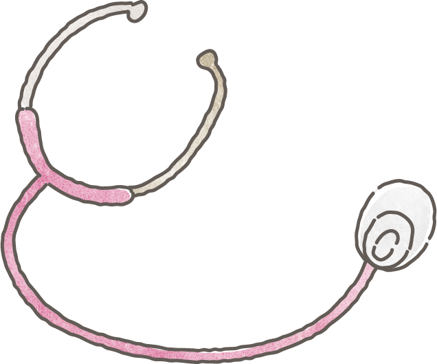 聴診器のイラスト